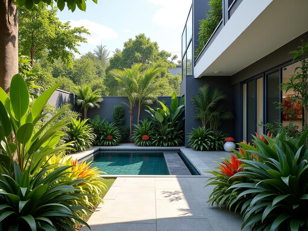 Modern tropical garden design sa Quezon City